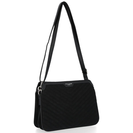 David Jones Firmowe Torebki Damskie Eleganckie Trzykomorowe Listonoszki Czarna (kolory)