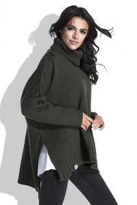 Sweter z szerokim golfem fb455