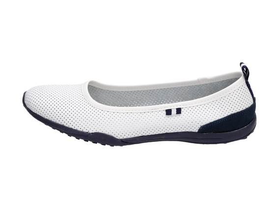 SKÓRA Białe baleriny buty McArthur LL03