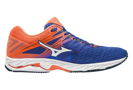 Mizuno Wave Shadow 2 | NIEBIESKO-POMARAŃCZOWE - męskie buty do biegania  J1GC183007
