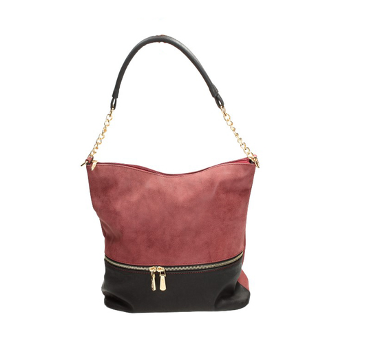 Torebka KAREN 1355 Bordo+ Czarny