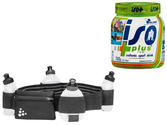 Craft Water Belt + Olimp Iso Plus 700g