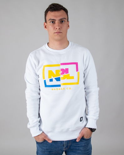 BLUZA BEZ KAPTURA CUT ICON WHITE