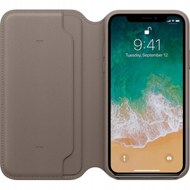 APPLE MQRY2ZM/A LEATHER FOLIO IPHONE X MQRY2ZM/A ETUI KLAPKĄ