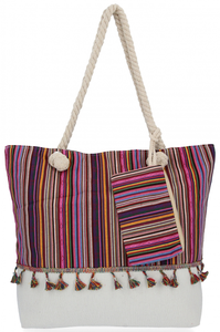 Modne Torebki Damskie Boho Style w rozmiarze XL Fioletowa (kolory)