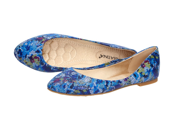 Niebieskie baleriny buty damskie SABATINA BAL2