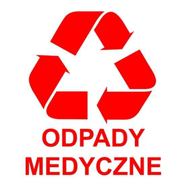 Etykieta do segregacji &quot;ODPADY MEDYCZNE&quot;