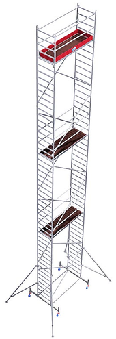 Rusztowanie aluminiowe jezdne KRAUSE Stabilo 10 (2,0 x 0,75m) - 14,40m 731418