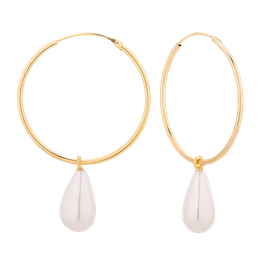 Kolczyki Pearl Hoop