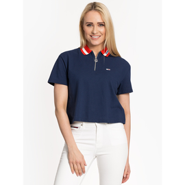 Tommy Jeans "Branded Collar Polo" Blue
