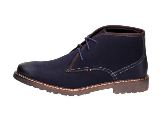 Botki męskie, buty NAzimę NOWACKI 39612 GRANAT