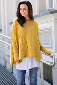 Sweter ponczo ls240