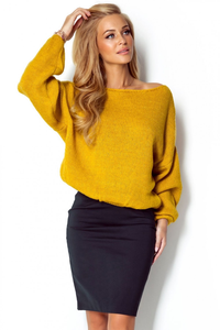 Wełniany sweter oversize i299