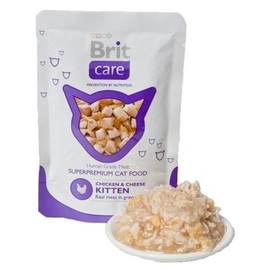 Brit Care Cat Pouch Chicken & Cheese Kitten - Kurczak i Ser saszetka
