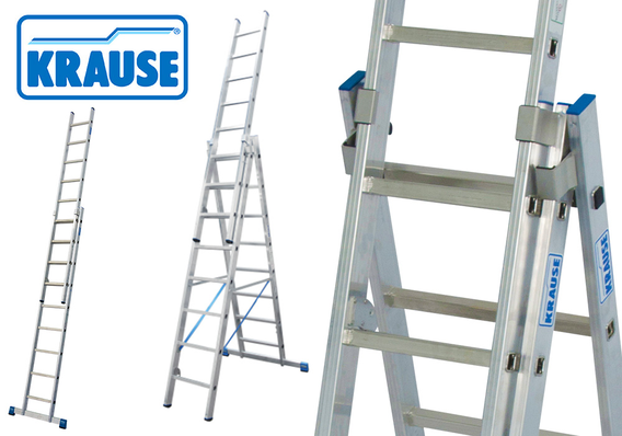 Drabina aluminiowa KRAUSE Stabilo 3x10 na schody - 7,65m 133762