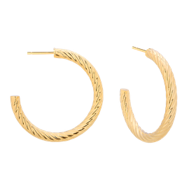 Kolczyki Miami Hoops Gold