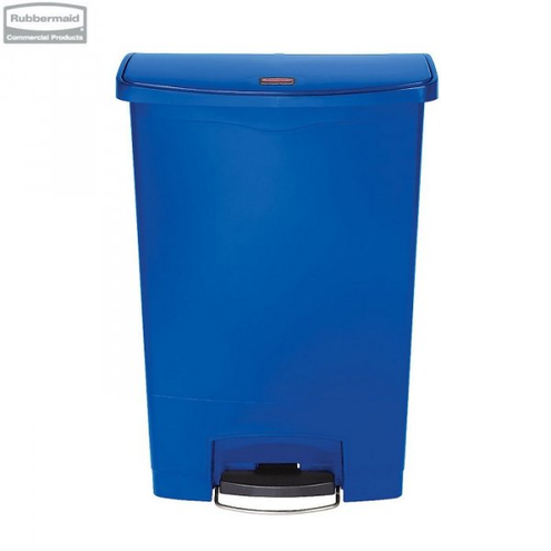 Kosz Slim Jim® Step-On 90L Resin Containers blue
