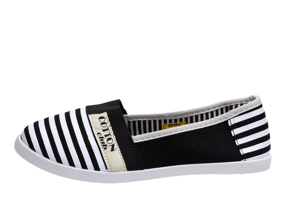 TOMSY Tenisówki damskie SLIP ON 235 BLACK