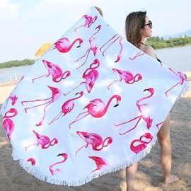 Ręcznik plażowy okrągły BOHO FLAMING  REC20