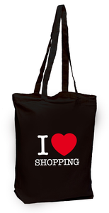 Torba na zakupy bawełniana EKO I LOVE SHOPPING MC23