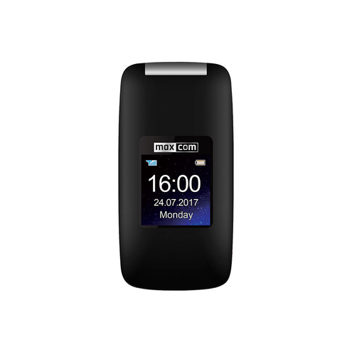MaxCom Comfort MM824 - czarny - dwa wyświetlacze - radio FM - latarka - dostępne od ręki