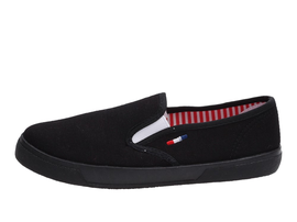 Czarne tenisówki, buty damskie WISHOT 32-099BK