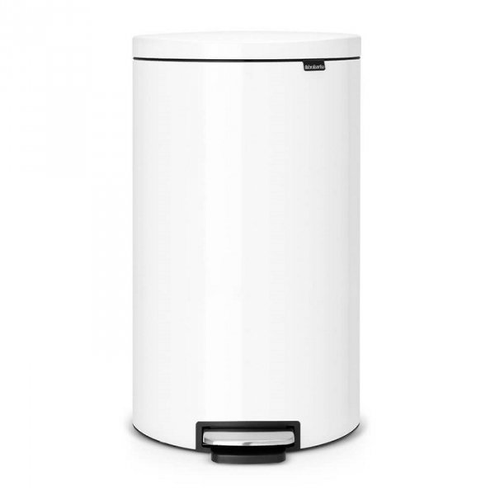 Kosz pedałowy FlatBack+ 30L White