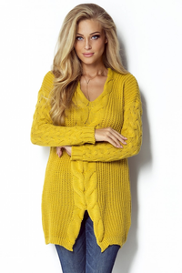 Sweter tunika warkocz i301