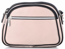 Torebki Skórzane Listonoszki marki Genuine Leather Pudrowy Róż (kolory)
