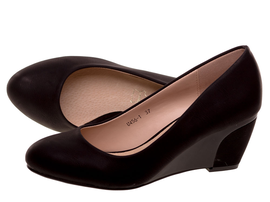 -50% Stylowe czółenka,koturny VICES 456 czarne