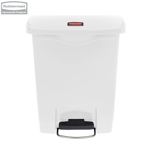 Kosz Slim Jim® Step-On 30L Resin Containers white