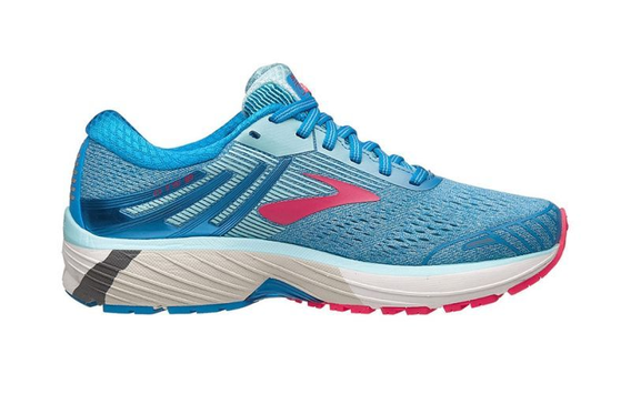 Brooks Adrenaline GTS 18 | NIEBIESKO-ROŻOWE damskie buty do biegania 1202681B408