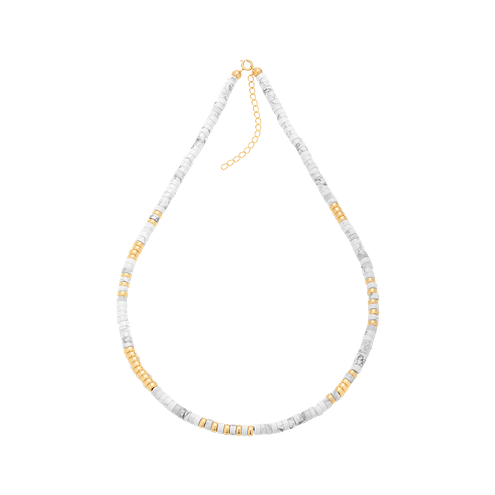 Naszyjnik Sleek White Marble