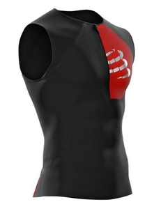 Compressport Postural Tank Top - męski triathlonowy bezrękawnik  kompresyjny