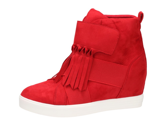 Czerwone sneakersy, buty damskie VICES 1246-19