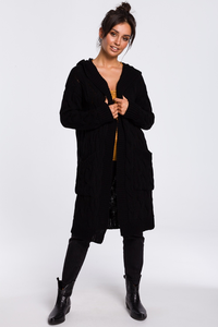 Sweter kardigan z warkoczem bk033