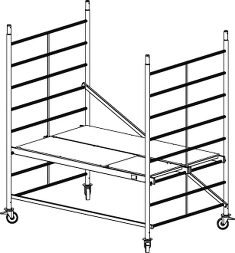 Rusztowanie aluminiowe KRAUSE ProTec XXL - 2,90m 911117