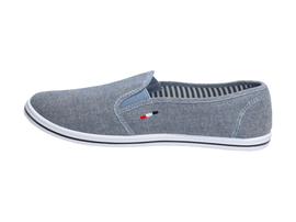 SLIP ON Niebieskie tenisówki męskie WISHOT 066