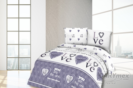 Pościel bawełniana Love, Love, Love 160x200
