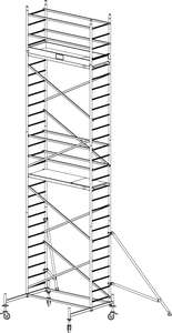 Rusztowanie aluminiowe KRAUSE ProTec - 8,30m 910165