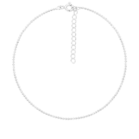 Bransoletka na kostkę Simply Dot Silver