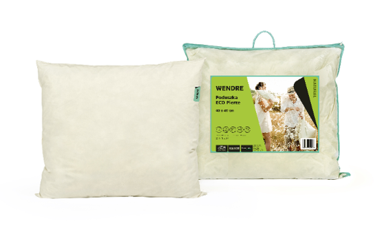 Poduszka ECO PIERZE 70x80 Natural WHITE