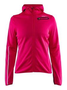 Craft Eaze Jersey Hood Jacket W | RÓŻOWA - damska bluza biegowa  1906033-735000
