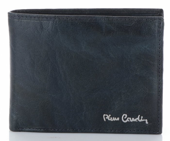 Klasyczny Skórzany Portfel Męski firmy Pierre Cardin Granatowy (kolory)