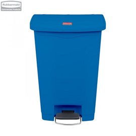 Kosz Slim Jim® Step-On 50L Resin Containers blue