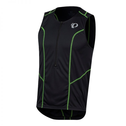 Pearl Izumi Select Pursuit Tri SI JRSY | CZARNO-ZIELONE - męska koszulka triathlonowa