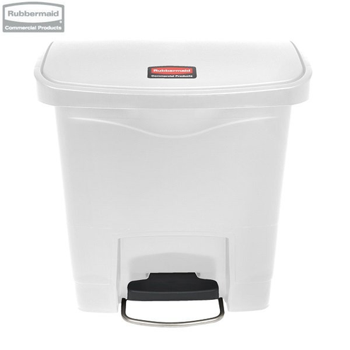 Kosz Slim Jim® Step-On 15L Resin Containers white