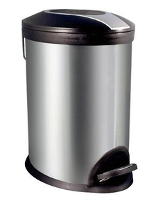Kosz na śmieci 12L Oval Comfort satyna Kosze metalowe