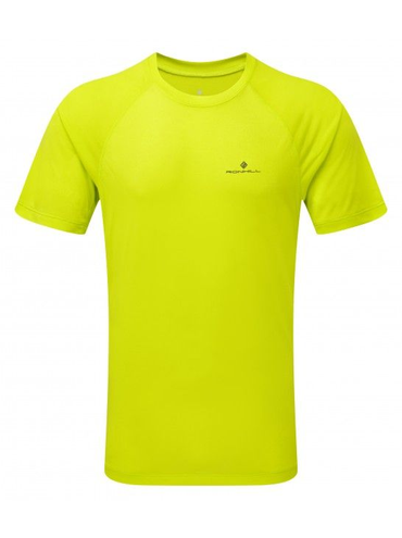 Ronhill Momentum S/S Tee | LIME koszulka do biegania