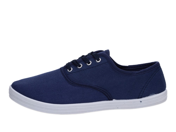 Granatowe Tenisówki trampki damskie 504